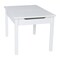 International Concepts Rectangle Table with Lift Up Top For Storage, 24 W, 33.1 L, 22.2 H, Wood, White JT08-2532L - alternate 9